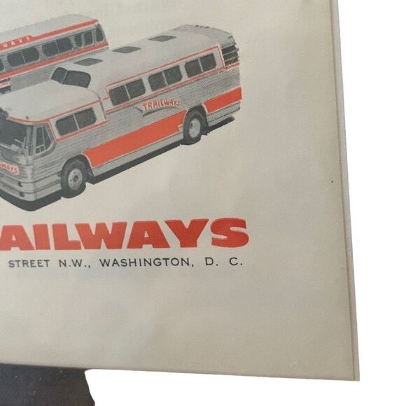 Vintage 1956 Trailways Bus Dream Aids Advertisement Ad Advertising - Picture 6 of 7